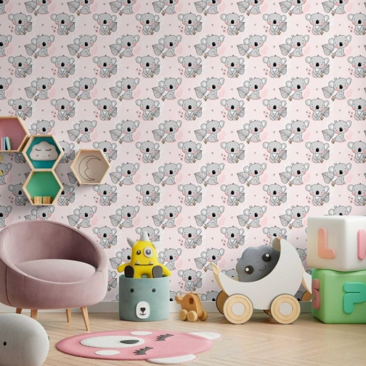 Papel de Parede Adesivo Coala Infantil N09074