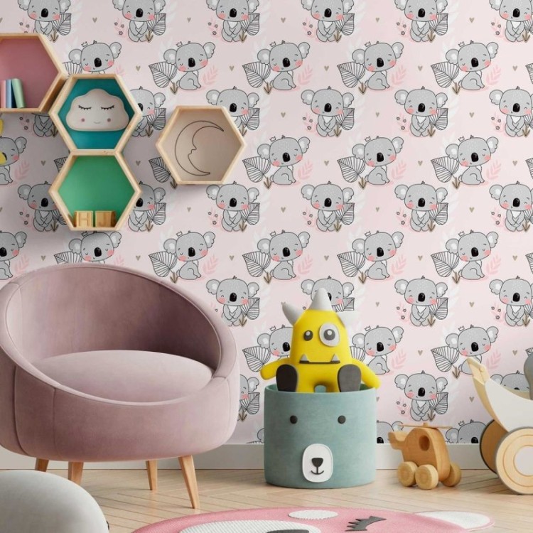Papel de Parede Adesivo Coala Infantil N09074
