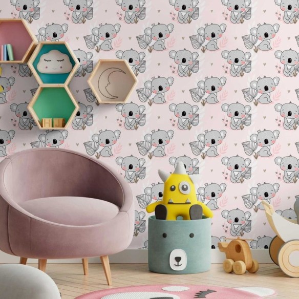 Papel de Parede Adesivo Coala Infantil N09074