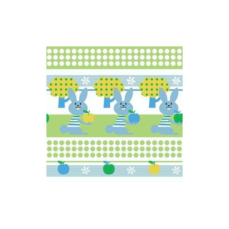 Papel de Parede Adesivo Coelho Azul 1361