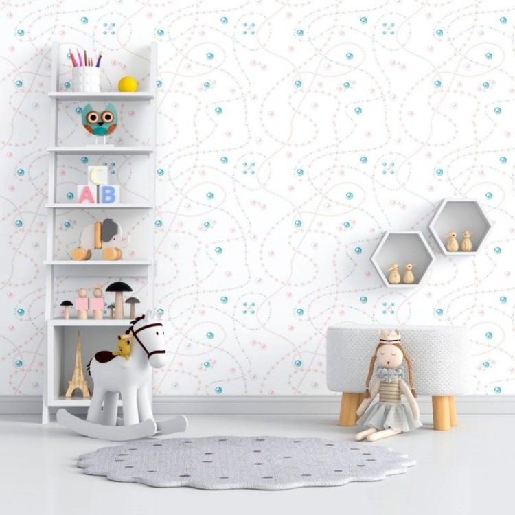 Papel de Parede Adesivo Colar de Pérolas N012084