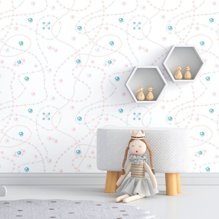 Papel de Parede Adesivo Colar de Pérolas N012084