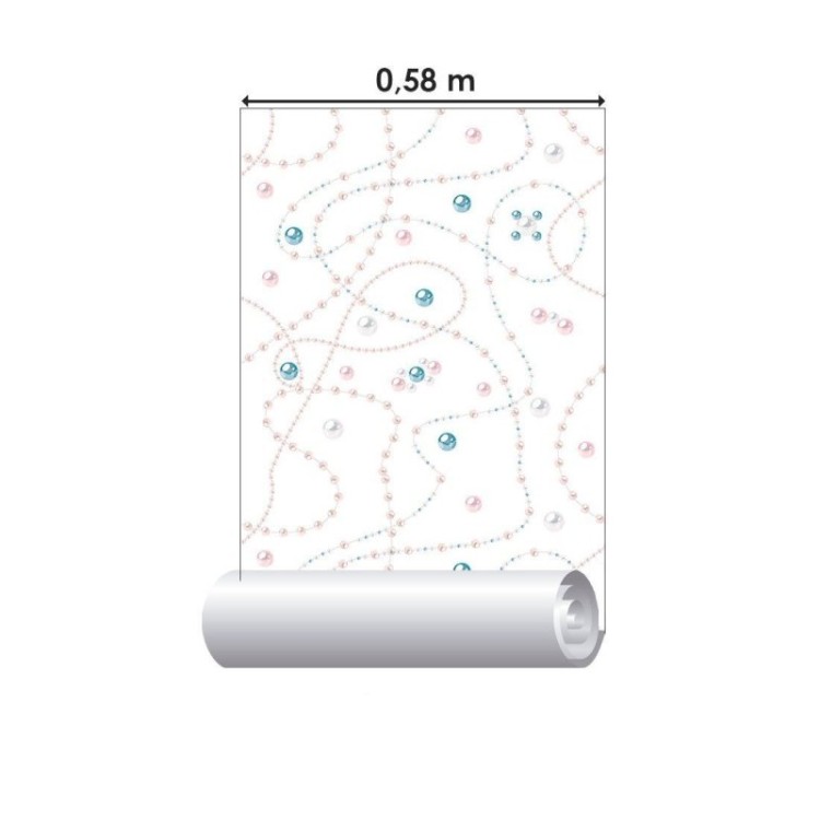 Papel de Parede Adesivo Colar de Pérolas N012084