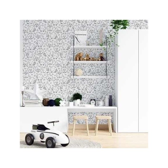 Papel de Parede Adesivo Colorir Ovelhas N11113