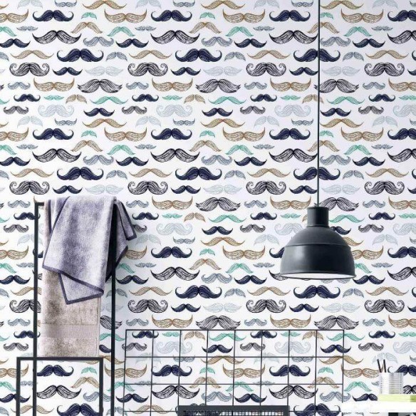 Papel de Parede Adesivo Comércio N88
