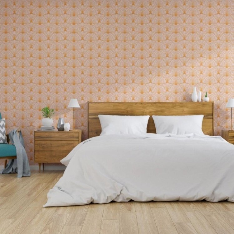 Papel de Parede Adesivo Conchas Art Déco N013182
