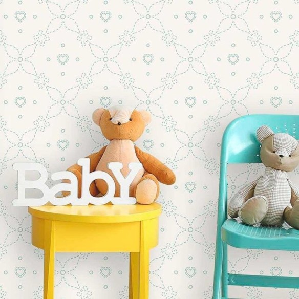 Papel de Parede Adesivo Coração 010841