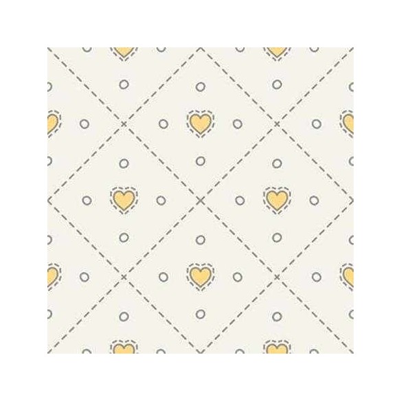 Papel de Parede Adesivo Coração Amarelo 010839