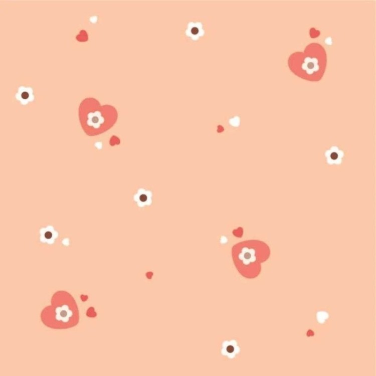 Papel de Parede Adesivo Coração Flores 271643837