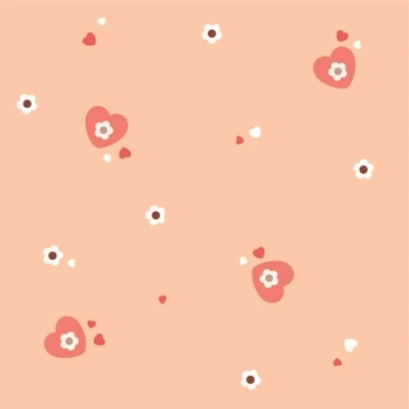 Papel de Parede Adesivo Coração Flores 271643837