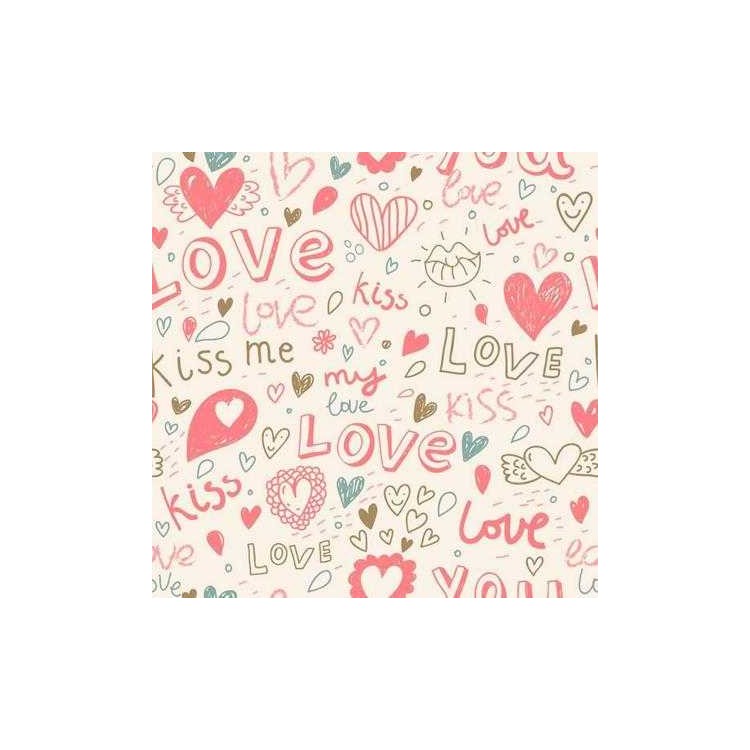 Papel de Parede Adesivo Coração Love 141931696