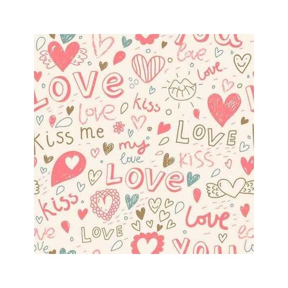 Papel de Parede Adesivo Coração Love 141931696