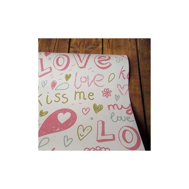 Papel de Parede Adesivo Coração Love 141931696