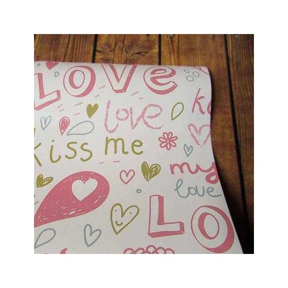 Papel de Parede Adesivo Coração Love 141931696