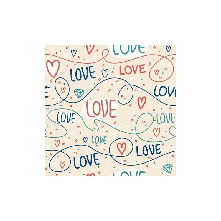 Papel de Parede Adesivo Coração Love 170134226