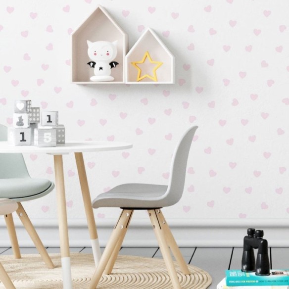 Papel de Parede Adesivo Coração N019050