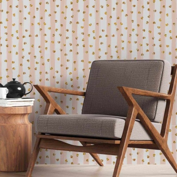 Papel de Parede Adesivo Coração N7764A