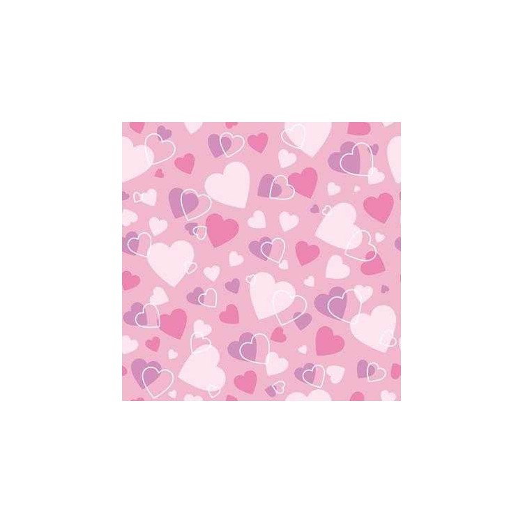 Papel de Parede Coração Colorido Rosa Kawayi 312201 - Papel na Parede –  Adesivo