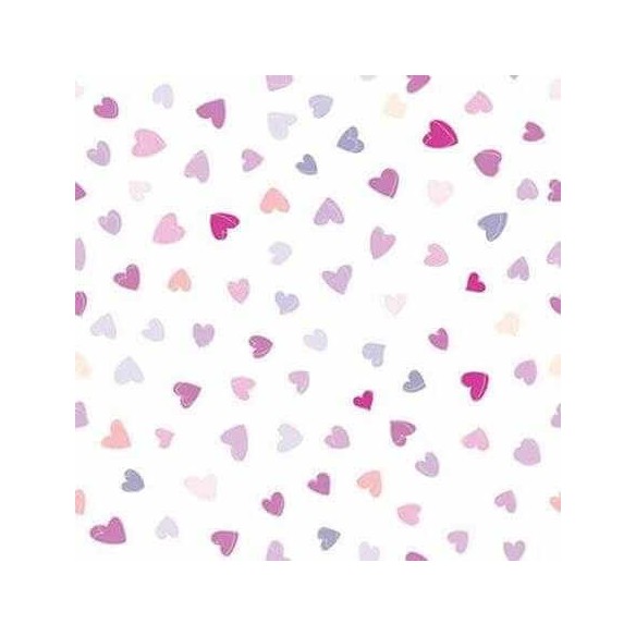Papel de Parede Adesivo Coração Roxo 210173