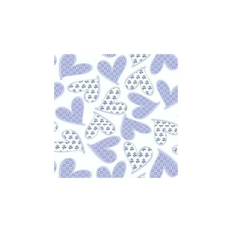 Papel de Parede Adesivo Coração Roxo 367