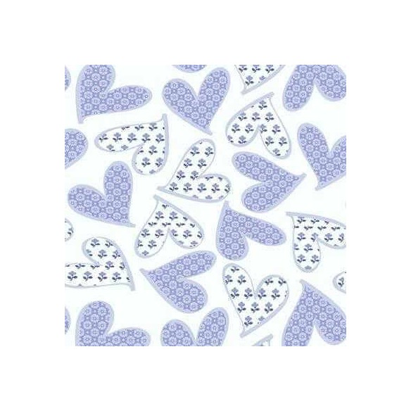 Papel de Parede Adesivo Coração Roxo 367