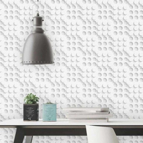 Papel de Parede Adesivo 3D Circulos 209073814