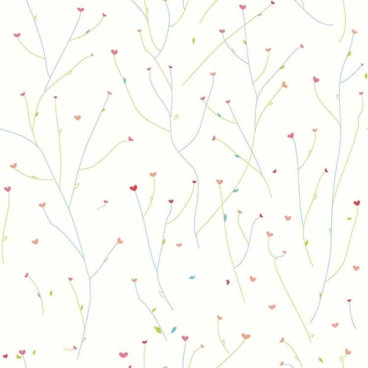 Papel de Parede Adesivo Corações N010081