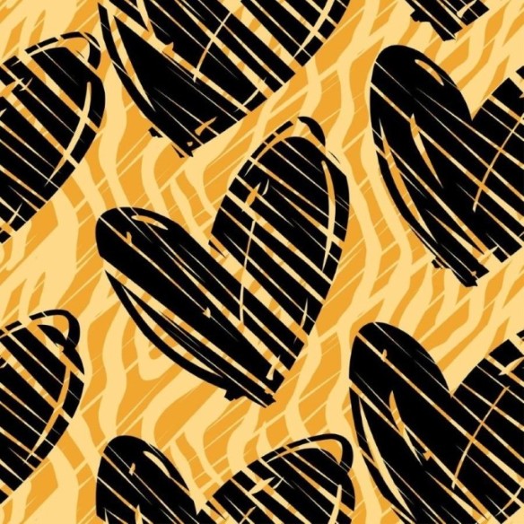 Papel de Parede Adesivo Corações N012005