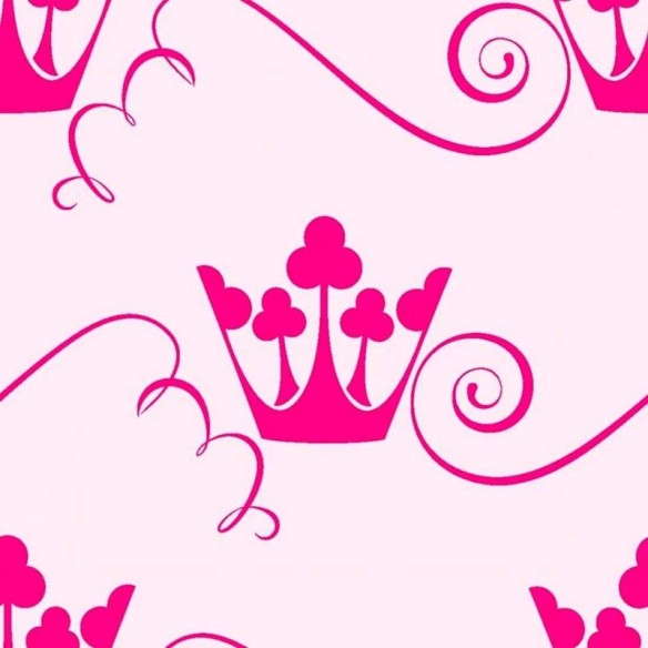 Papel de Parede Adesivo Coroa Rosa 383664594
