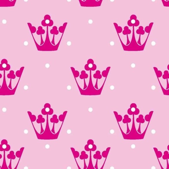 Papel de Parede Adesivo Coroa Rosa 583664594