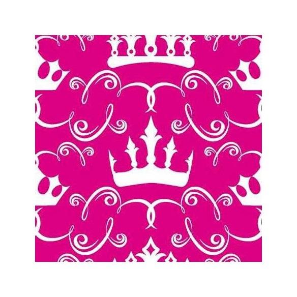 Papel de Parede Adesivo Coroa Rosa 683664594