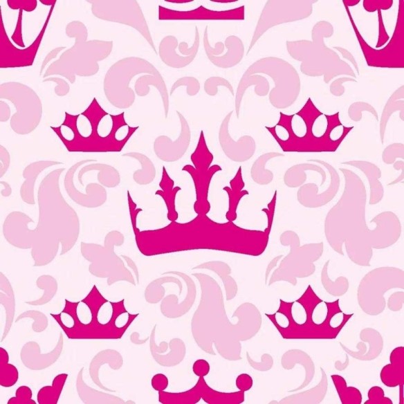 Papel de Parede Adesivo Coroa Rosa 983664594