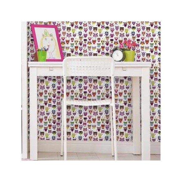 Papel de Parede Adesivo Corujas 67324039