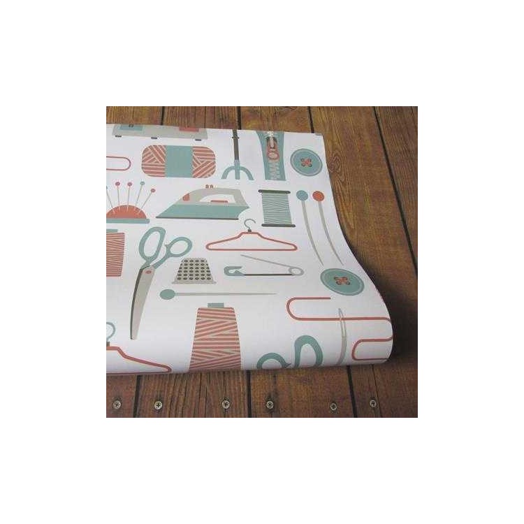 Papel de Parede Adesivo Costura 141667033