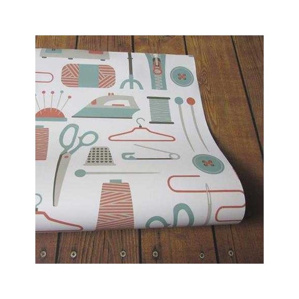Papel de Parede Adesivo Costura 141667033