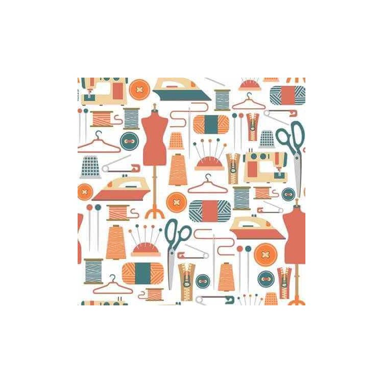 Papel de Parede Adesivo Costura 161693357
