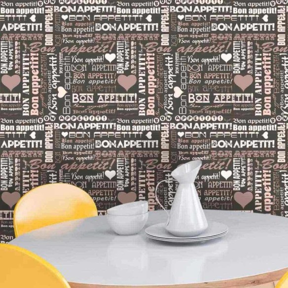 Papel de Parede Adesivo Cozinha Bon Appetit 262690838
