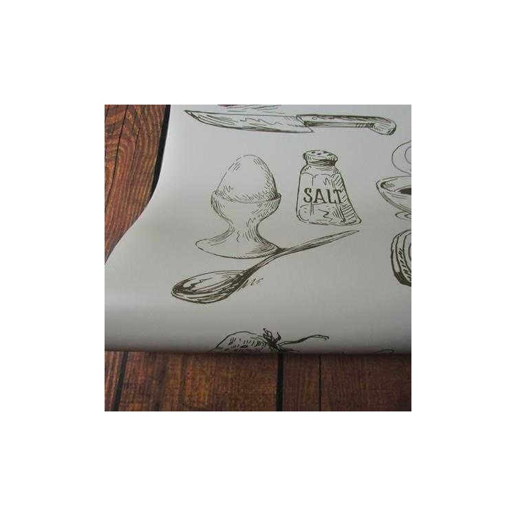 Papel de Parede Adesivo Cozinha Café da Manhã...