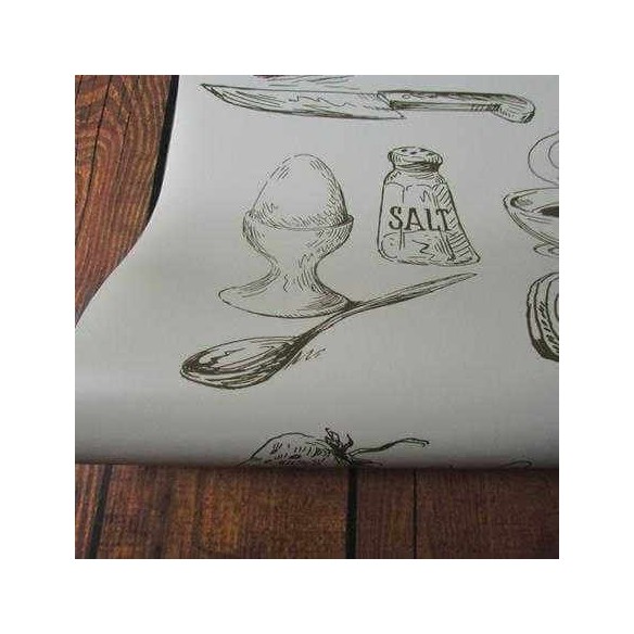 Papel de Parede Adesivo Cozinha Café da Manhã 253214782