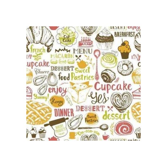 Papel de Parede Adesivo Cozinha Menu Comida 341292902