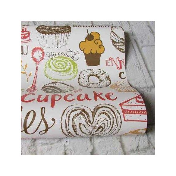 Papel de Parede Adesivo Cozinha Menu Comida 341292902