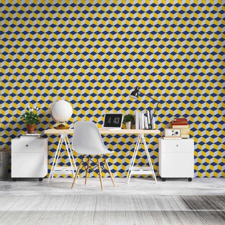 Papel de Parede Adesivo 3D Geometrico 4072481022
