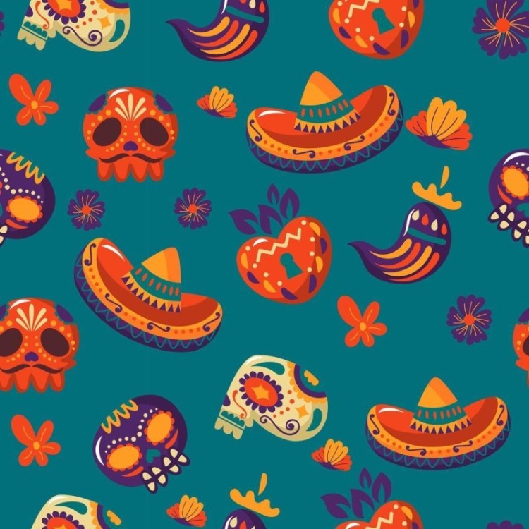 Papel de Parede Adesivo Cultura Mexicana N09072