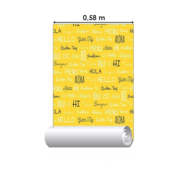 Papel de Parede Adesivo Cumprimentos jovens mundiais N03123
