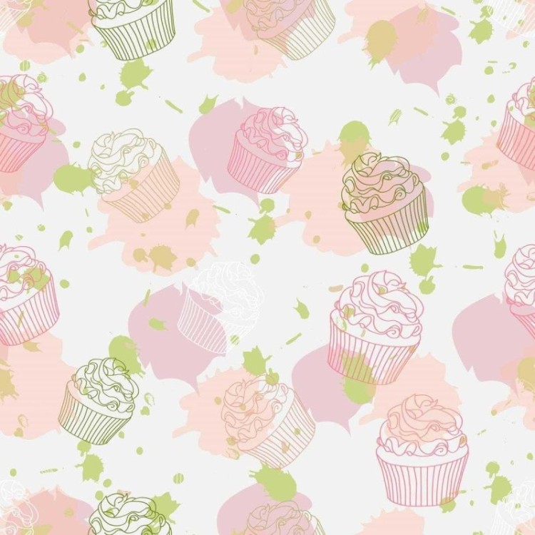 Papel de Parede Adesivo Cupcake N03102