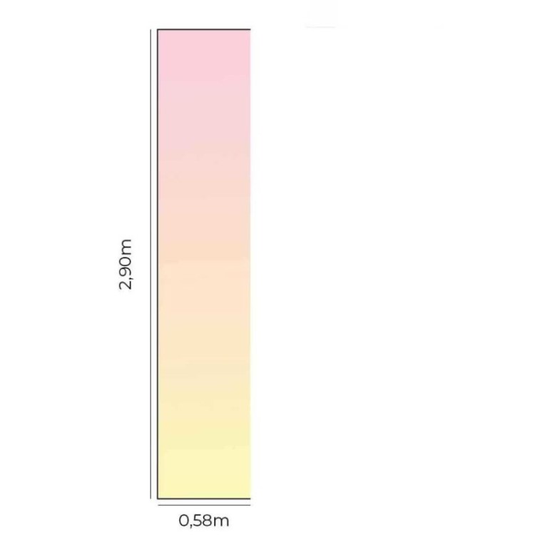 Papel de Parede Adesivo Degradê amarelo e rosa...