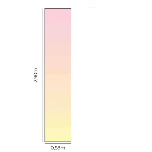 Papel de Parede Adesivo Degradê amarelo e rosa N05136