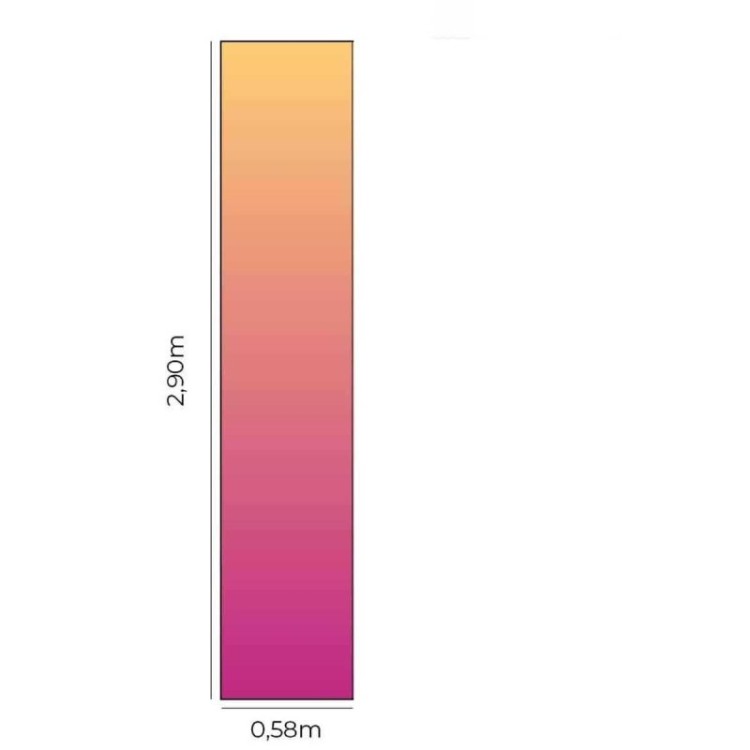 Papel de Parede Adesivo Degradê Amarelo e Rosa...