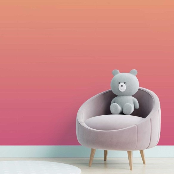 Papel de Parede Adesivo Degradê Amarelo e Rosa N05165