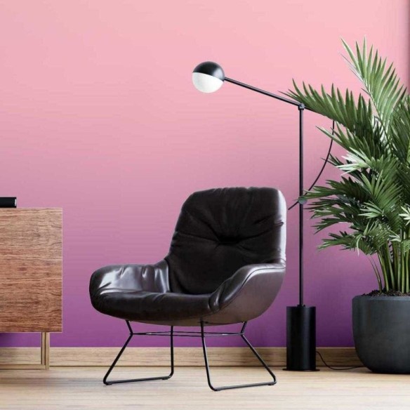 Papel de Parede Adesivo Degradê Amarelo e Roxo N05180